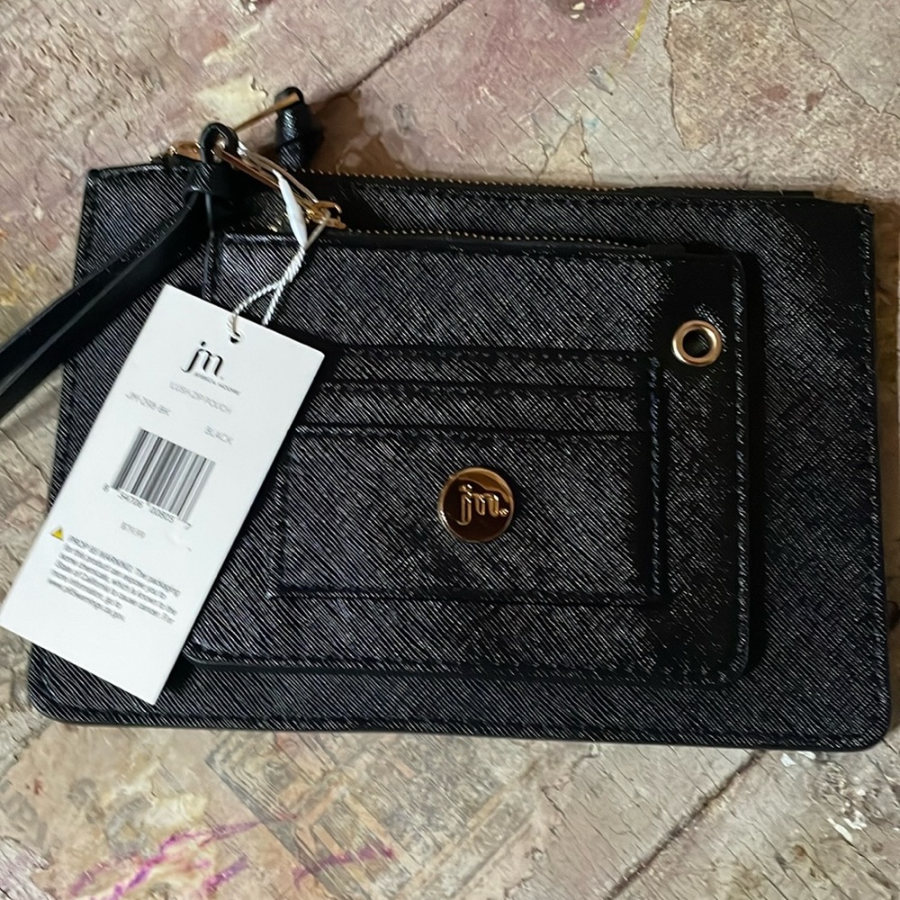 New black lush zip pouch by Jessica Moore